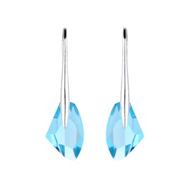 Elli Earrings Women's Drop Earrings Elegant Trend with Crystals Made of 925 Sterling Silver Gold-Plated, Facet cut, Crystal