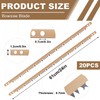 Yaocom 20 Pcs Bow Saw Blade 24 Inch Steel Blade