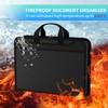BroadFDO Fireproof & Waterproof Accordion File Organizer, 13-Pocket Expanding Document