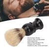 Shaving Brush, Portable Hair Brush, Black Curved Handle, Foaming Beard