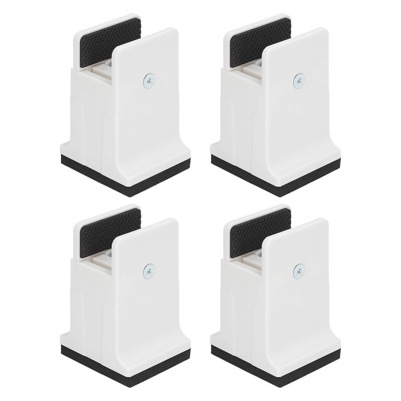 4pcs Adjustable Furniture Risers with Screw Clamp Rubber Bed Couch
