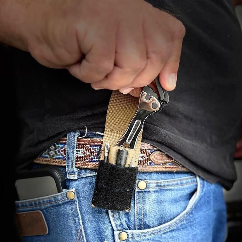 Taicols Multi Functional Self-Adjusting, Mini Adjustable Wrench 2-in-1 Wrench Tool,