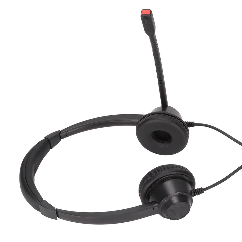 RJ9 Telephone Headset with Microphone Noise Cancelling Dual Ear Office