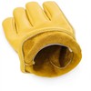 DULFINE Leather Work Gloves for Men & Women, Reinforced Durable