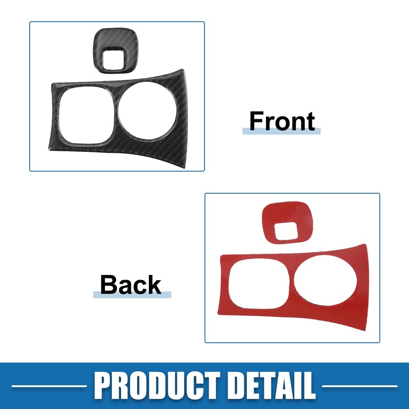 X AUTOHAUX Car Start Ignition Key Hole Panel Cover Interior