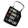 Funny Film Making Write Shoot Edit Repeat filmmaker Tote Bag