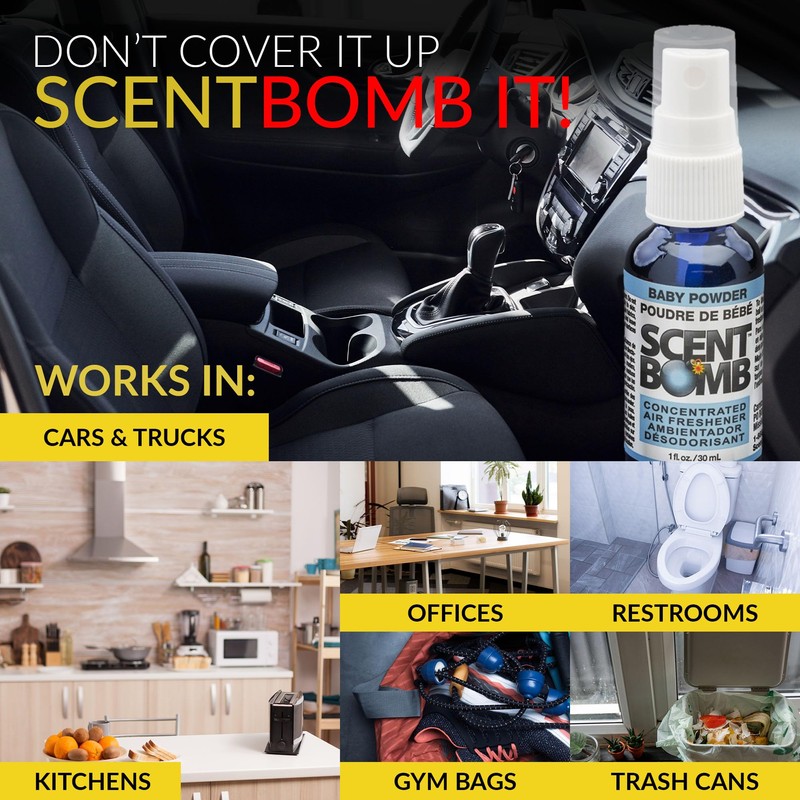Scent Bomb Air Freshener Spray, Long-Lasting Odor Eliminator - Effective