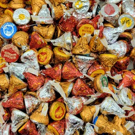 Kisses Milk Chocolate Candies with HarryPotter Foils | Special Edition | Creamy Classic Milk Chocolate | Bulk Pack - 3 Pound (Pack of 1)