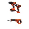 BLACK+DECKER BDCR20B 20V Max Lithium Bare Reciprocating Saw with Black