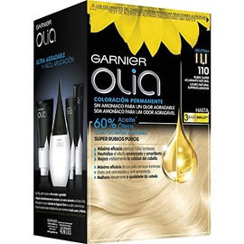 Garnier Olia Coloración Permanent Sin Amoniaco Para Un Olor Agradable Con Aceites Florales De Origen Natural - Super Aclarante Rubio Natural Olia 110