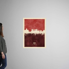 CANVAS ON DEMAND Rome Italy Skyline Wall Decal, Artwork