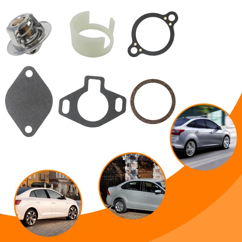 HaeKap Latest Version 807252Q5 Thermostat Kit for Mercruiser V6&V8 GM