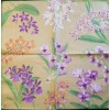 TWO Individual Napkins Orchids Gold Dinner for Decoupage (124