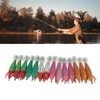 14Pcs Luminous Squid Hook Lure 8cm Artificial Shrimp Shape Fishing