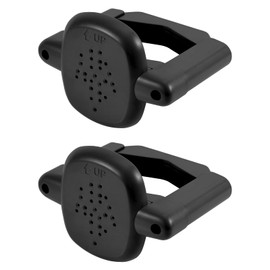 2pcs Baby Gate Banister Adapters, Black No-Drill Mounting Accessories Universal Stairway Baby Gate Mounting Kit for Round Square Railings