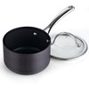 Cooks Standard 3-Quart Hard Anodized Nonstick Saucepan with Lid, Black,NC-00342