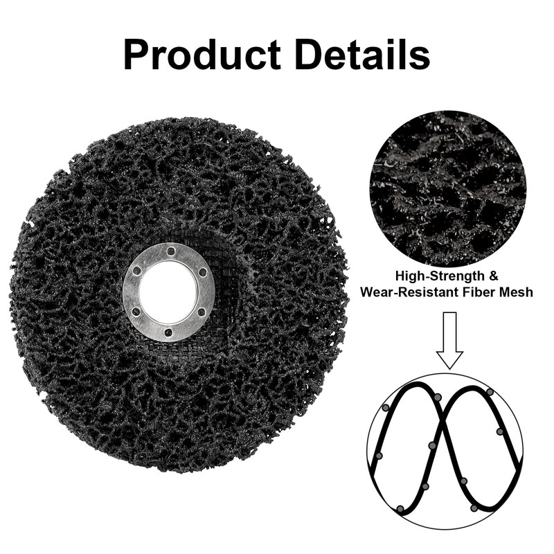 CSD Disc Sanding Disc, 5 Pieces Coarse Cleaning Disc Set,