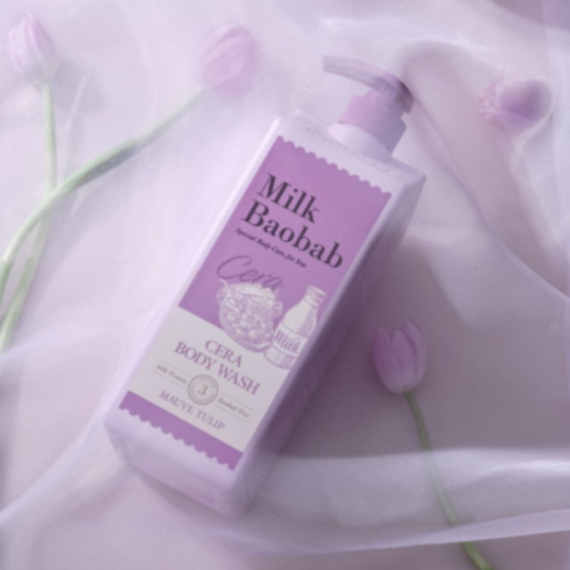 Milk Baobab Cera Body Wash Cleanser + Lotion Mauve Tulip