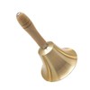 Toyvian Solid Hand Bell Brass Bell Service Bell Wooden Call