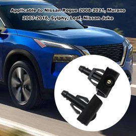 Hoypeyfiy Windshield Washer Nozzles 28932-3JA0A 28931-4BA0A Replacement for Nissan Rogue 2008-2021 Replacement for Nissan Murano Z51 2007-2016 Replacement for Nissan Juke 2010-2018
