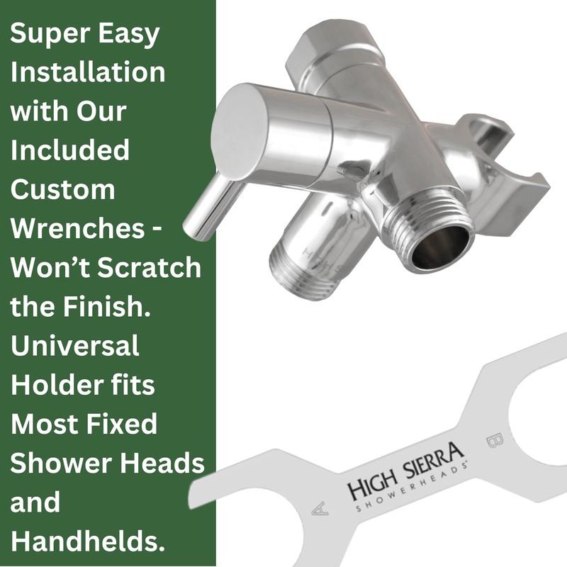 High Sierra Showerheads® - Solid Metal Fixed and Handheld Combo