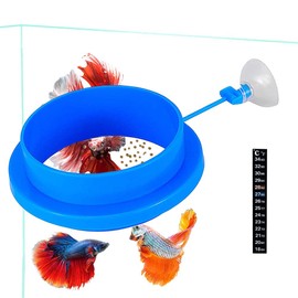 Fish Feeding Ring, Floating Food Feeder, Thicken Round Desgin, for Flakes, Floating Fish Foods, Reduces Waste and Maintains Water Quality, for Guppy, Betta, Goldfish Etc