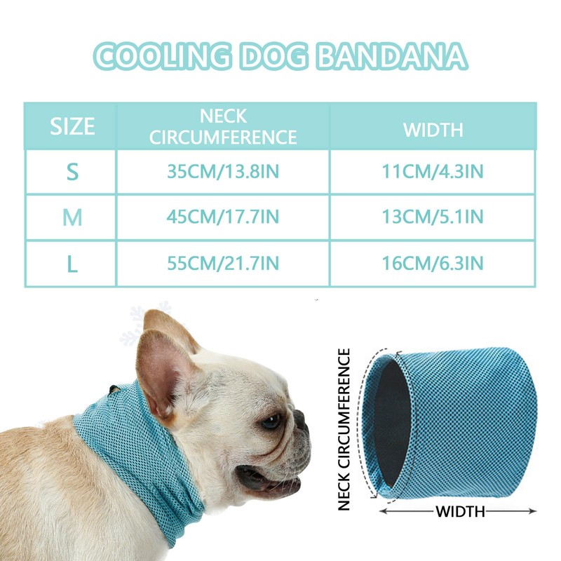 Chumix Cooling Collar for Dogs, Dog Collar Cooling, Cooling Neckerchief