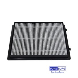 PUREBURG Replacement Filter Compatible with LUFTRUM C401 Car Air Purifier,2-Pack H13 True HEPA 3-Stage Filtration Activated Carbon 2-in-1