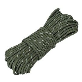 Camping Rope Kit – 4 Reflective Guy Lines (2M Each) with Adjustable Tensioners, 4 Galvanized Steel Tent Stakes, and Storage Bag – High Visibility 4mm Windproof Guide Ropes for Tent Tarp Hamm