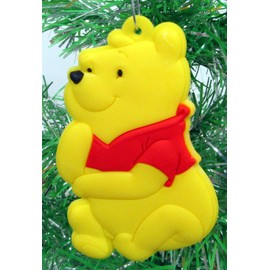 Christmas Tree Ornaments Winnie The Pooh Set Featuring Pooh and Friends - Unique Shatterproof Plastic Design