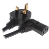 kenable Power Cord UK Plug to Right Angle IEC C13