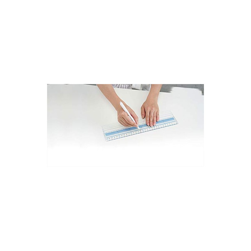 reimei藤井 Easy-to-Read Grid Ruler 15 cm Ruler ajh158