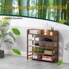 latifolia Bamboo Shoe Rack, 5-Tier Shoe Rack Organizer for Entryway,
