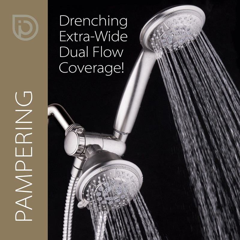 Hydroluxe For California High Pressure 24-setting Handheld & Rain Shower