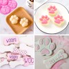 2 in 1 Silicone Molds，2 Pack Silicone Puppy Paw Print