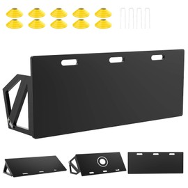 RINREA 3-in-1 Soccer Rebounder Board, Foldable Rebounder Soccer Wall, Portable Soccer Goal Kick Back Trainer for Passing and Bounce Back Training (40"x16")