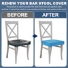 uxcell Bar Stool Cover Rectangle, Stretch Washable Saddle Counter Vanity