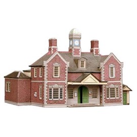 Superquick Terminus Building or Through Station 1/72 OO/HO - Card Model Kit