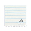 Towel Museum mofusand Hyokkori Towel Handkerchief, Blue, Shark Cat Scala,