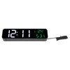 LED Music Alarm Clock 5 Adjustable Brightness 12/24H Large Display