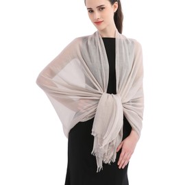 Premium Women Extreme Soft Scarf Wrap Shawl For Any Season, Super Size, Rich Color Choice ( Nude )