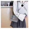 PIENSE Women's Mini Shoulder Bag Handbag 2-Way Small Plaid PU