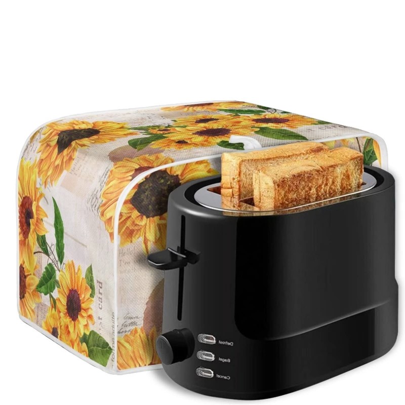 Psesaysky Sunflowers Toaster Covers Fit for Most 2 Standard Toasters,
