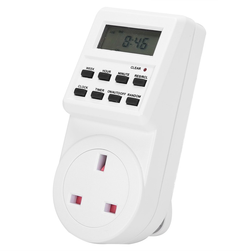 Timer Switch Plug Intelligent Programmable Outlet Timer Socket for Electrical