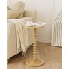 Masupu Round Side Table, Small End Table for Small Spaces,