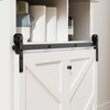 FLYVLIEG Upgraded 4FT Mini Folding Sliding Barn Door Hardware Kit