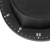 Black Kitchen Mechanical Timer Stainless Steel Reminder for Learning Baking
