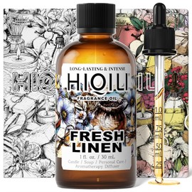 HIQILI Fresh Linen Fragrance Oil for Candle & Room Spray Making, Add to Dryer Balls, Freshie Scents for Essential Oils Diffuser - 1 Fl Oz