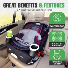 lebogner Child Car Seat Saver Waterproof Liner by Lebogner - 100% Leak Free Pad for Baby