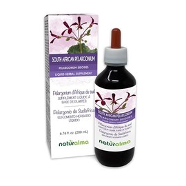 Naturalma Naturalma South African Pelargonium or Umckaloaba (Pelargonium sidoides) Root Alcohol-Free Tincture - 6.76 fl oz Liquid Extract in Drops - Herbal Supplement - Vegan